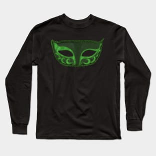 Green Masquerade Mask Long Sleeve T-Shirt